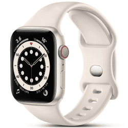 Kompatibles Silikon Sport Armband für Apple Watch 41mm 40mm 38mm 42mm - Polarstern Polarstern 38mm/40mm/41mm-S/M