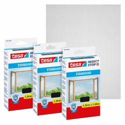 tesa Insect Stop Standard Fliegengitter - 3er Pack 🦟🪰🪲