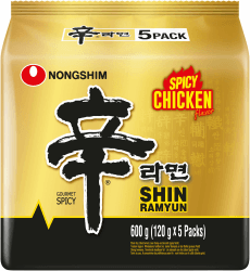 Nong Shim Instantnudeln Shin Ramyun Chicken - Koreanische Ramen Nudelsuppe 🍜🔥