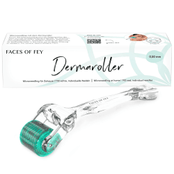 FACES OF FEY Microneedlingroller - Dermaroller 0,5 mm mit ECHTEN 192 Nadeln