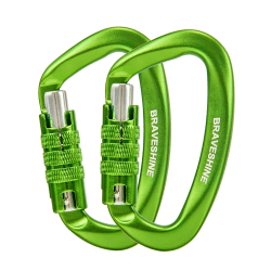 🔗 BRAVESHINE Karabiner Karabinerhaken, 12KN Twist Lock Karabiner 80mm Aluminium Karabinerhaken groß 👍