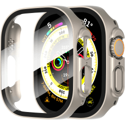 🌟 Diruite 2-Stück Hülle für Apple Watch Ultra/Ultra 2 49mm - Hartglas Schutzhülle