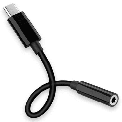 🎧 OcioDual USB Typ C Male auf 3.5 mm TRRS OMPT Klinke Adapter Female Schwarz Kopfhörer 🎵🔌