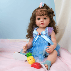🎁 55CM Süße Wiedergeborene Babypuppe - Realistisch und Kuschelig 🎀