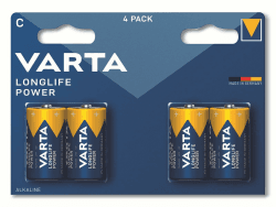 🔋 VARTA Batterien C Baby, 4 Stück, Longlife Power, Alkaline, 1,5V - Made in Germany 🔋
