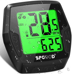 SPGOOD Kabelloser Fahrradcomputer - 21 Funktionen IP54 Wasserdicht 🚴‍♂️