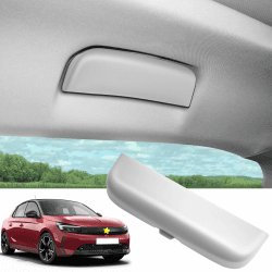 🕶️ SKTU Auto Brillenetui | Opel Corsa F/Astra L/Grandland X | Sonnenbrillenhalter | ABS-Material | Weiß
