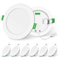 ALUSSO LIGHTING Einbaustrahler LED Spots 230V Dimmbar 10W 1050lm Einbauleuchten Hohe Helligkeit, Warmweiß Neutralweiß Kaltweiß Deckenspots Ultra Flach Deckenleuchte IP44 für Badezimmer Küche, 6er Set 🌟
