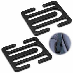 🚗 Sicherheitsgurtversteller Aoyswuz 2 Stück Auto Sicherheitsgurt Clip Schwarz 🔒