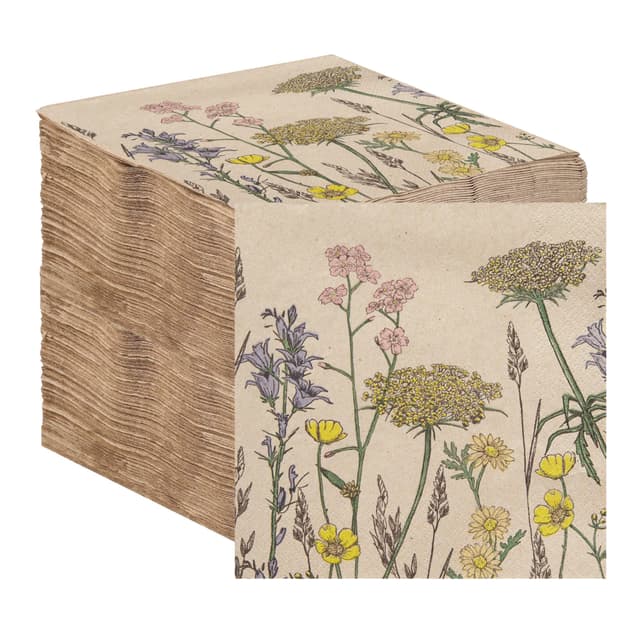 🌸🌿 Tisch Kind 100 Großpackung weiche Servietten aus Recyclingpapier | Umweltfreundlich und ungebleicht 🌿🌸
