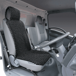 KENNISI Natürlicher Sitzbezug mit Perlen für Auto, LKW - Bequemer und langlebiger Autositzbezug 🚗
