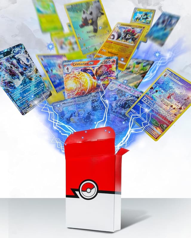 Pokemon Karten Deutsch - 50 Originale Pokemon Karten mit Holo und Seltenen Karten 🌟