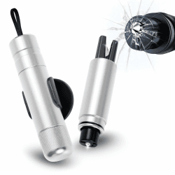 🔨🚗 Sosayet 2 In 1 Gurtschneider Notfallhammer - 2 Stück Hammerdex Glasbrecher