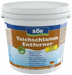 🌿🐟 Söll 80632 TeichschlammEntferner 2,5 kg - Hochaktive Klarwasserbakterien und Aktivsauerstoff