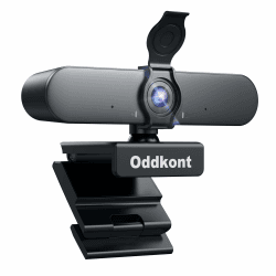 Oddkont Full HD 1080P Webcam mit Mikrofon & Objektivabdeckung 😎📷🎙️