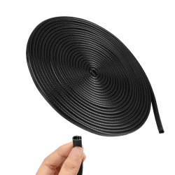 🚗 Kantenschutz für Bleche - U-Form Gummi 10m Schwarz