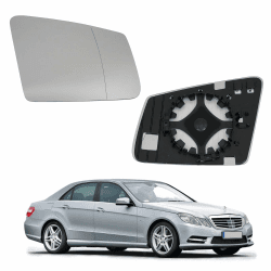 Spiegelglas Für Mercedes A-class W176, B-class W246 W242, C-class W204 C204, CLA C117, CLS C218 X218, E-class W212 A207 C207, Rechts, Spiegelglas+haltefuss, Aspherical, Beheizbar 🚗
