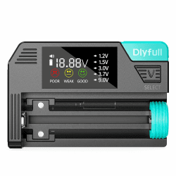 DLYFULL Batterietester für alle Batterien 🔋🧲 Magnetisch und einfach zu bedienen
