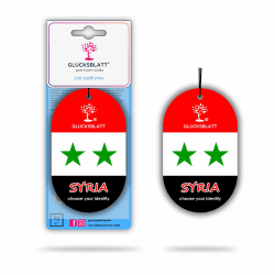 🚗🌟 GLÜCKSBLATT premium Autoparfüm Duft Flagge SYRIEN 🇸🇾