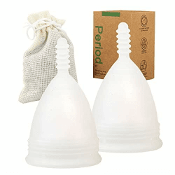 🌸 Menstruationstasse 2 Stück Period Menstrual Cup 🌸