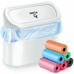🚗🗑️ FINEASY Auto Mülleimer Klein Faltbar Automülleinmer mit Müllsäcken Mini Aufbewahrungsbox (Weiß) - Angebot!