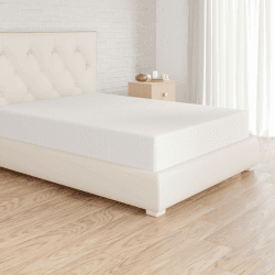 🛏️ Amazon Basics Spannbettlaken, 160 x 200 cm, 100% Baumwolle, Jersey Spannbetttuch, Matratzenhöhe bis 30 cm, Weiß