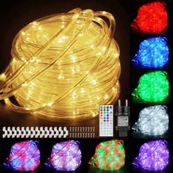10M LED Schlauch Lichterkette Außen - 16 Farben - Fernbedienung 🌟