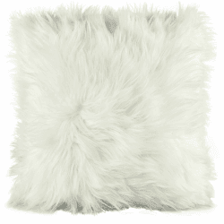 CelinaTex Cuddly Dekokissen 60 x 60 cm weiß Langhaar Zierkissen ✨🛋️