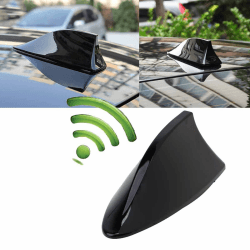 🦈🚗 Possbay Universal Shark Haiflosse Autoantenne Dachantenne AM FM Schwarz 🚗🦈