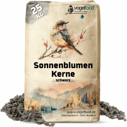 Premium-Qualität: Schwarze Sonnenblumenkerne 25 kg - Wildvogelfutter 🌱🌿🐦