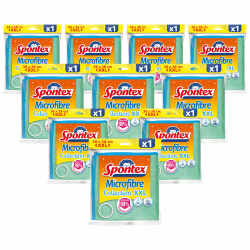 🌟 Spontex Microfibre Collection! 🧼 Super saugstarkes Mikrofasertuch! 🌈 10 Stück im XXL Format! 🚀