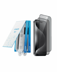 📱🔒 Anker Privacy Displayschutzfolie für iPhone 15 Pro (2er-Pack) 📦