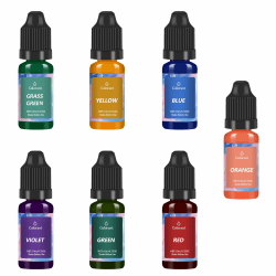 🕯️ ALLAVA Kerzenwachs Farbe - 7 Farben Kerzenfarbe zum Gießen