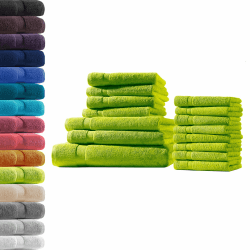 🌟 Luxuriöses Frottierwaren-Set in Apfelgrün | 100% Baumwolle | Premium Qualität 500 g/m² 🌿