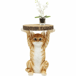 🐱 Kare Design Beistelltisch Animal Ms Cat, Mehrfarbig, 33cm Durchmesser