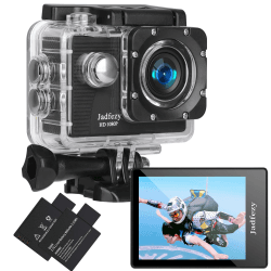 Action Kamera FHD 1080P/12MP 📸 Unterwasserkamera bis 30M 🌊 140 Grad Weitwinkel 🌄