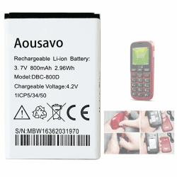 🔋  Ersatz Akku DBAB-800A Kompatibel mit Doro 1378 / Doro 1380 📱