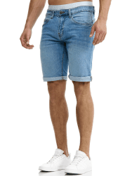 👖 Indicode Herren Caden Jeans Shorts mit 5 Taschen | Herrenshorts Used Look für Männer - Angebot