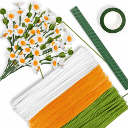 Daisy Blumenstrauß Pfeifenreiniger-Set 🌼 300 Stück Pfeifenputzer zum Basteln