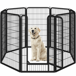 🐶 Yaheetech Welpenlaufstall 8-teilig 120cm hoch 🐾