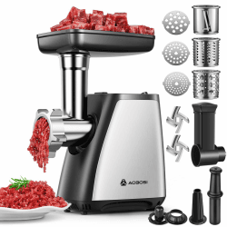 🌟 AAOBOSI Fleischwolf 4-in-1 Elektrischer Fleischwolf [2800 W max] 🌟