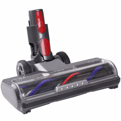 KENVOR Bürste kompatibel mit Dyson V7, V8, V10, V11, V15, Zubehör Bodenbürste mit Direktantrieb und 5 LED-Leuchten für Hartböden,Grau 🌟