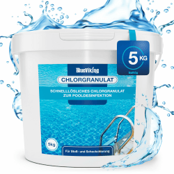 Chlor Pool Granulat 5kg - Für kristallklares Wasser 🏊‍♂️