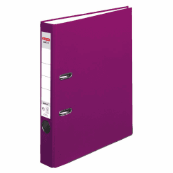 📁 Herlitz 50011865 Ordner mit Einsteckrückenschild, A4, Brombeer, Beere, 5 cm