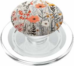 Boho Chic Blumenmuster Gemischte Blumen Bouquet PopSockets PopGrip für MagSafe 🌸📱