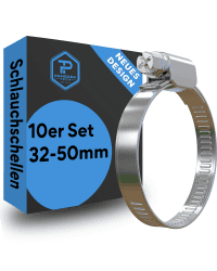 Angebot: 10x Schlauchschellen Edelstahl 32-50mm 🔧🌊🌿