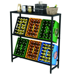 Rainsworth Getränkekistenregal mit Ablage 🍻🛒