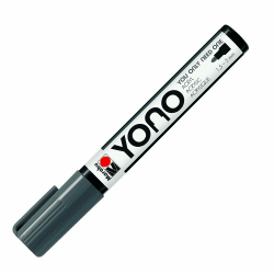 🎨 Marabu 12400103079 - YONO Marker, Dunkelgrau 079 - Acrylstift mit japanischer Rundspitze