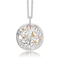 Engelsrufer Damen Halskette aus Sterling Silber mit Lebensbaum Anhänger 🌳💎