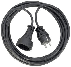 🔌🖤 Brennenstuhl Qualitäts- Kunststoff-Verlängerungskabel 5m - Schwarz 🖤🔌